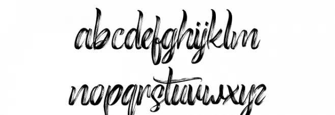 RoastteryFreePersonalUse Schriftart Kleinbuchstaben