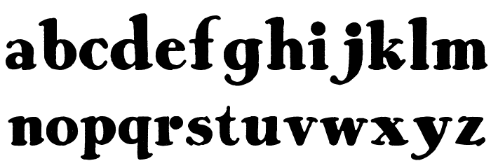 Rob and Steal Bold Schriftart Kleinbuchstaben