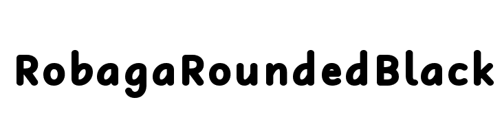 Robaga Rounded Black Font