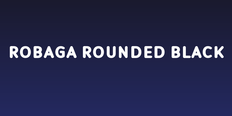 Robaga Rounded Black Social Header