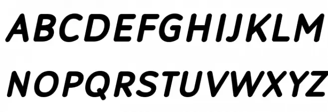 Robaga Rounded Bold Italic