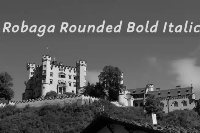 Robaga Rounded Bold Italic examples