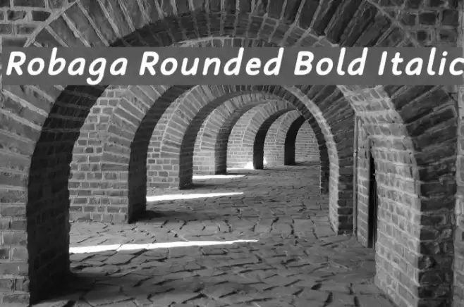Robaga Rounded Bold Italic examples