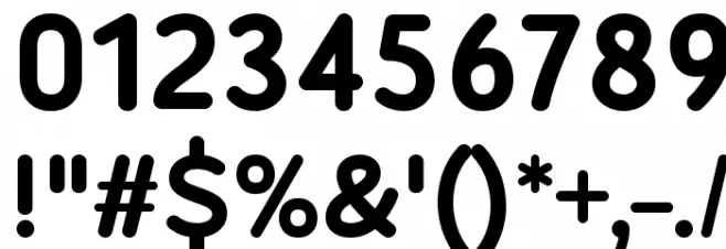 Robaga Rounded Bold Font OTHER CHARS