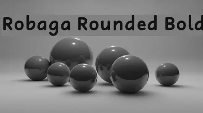 Robaga Rounded Bold Font examples