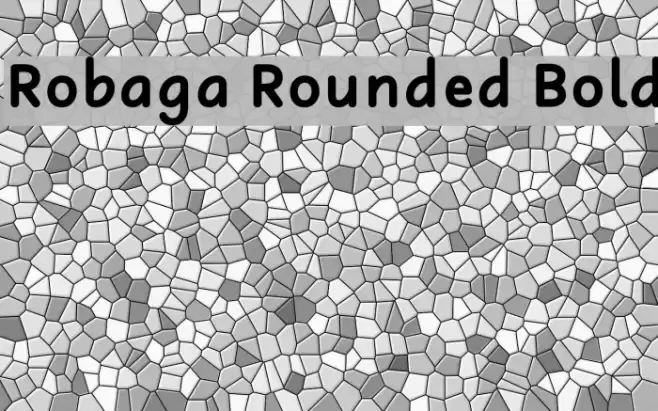 Robaga Rounded Bold Font examples