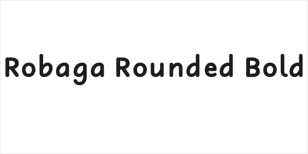 Robaga Rounded Bold Logo