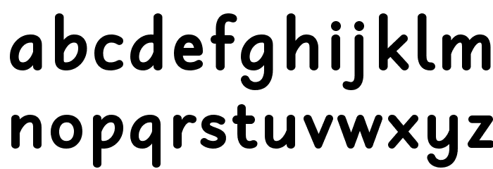 Robaga Rounded Bold Font LOWERCASE