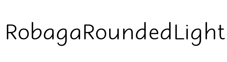 Robaga Rounded Light Font