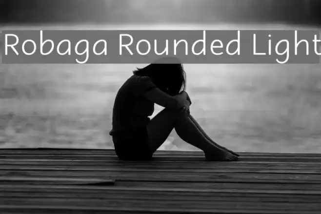 Robaga Rounded Light Schriftart examples