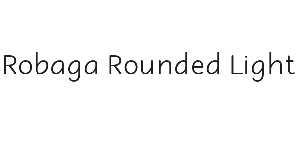 Robaga Rounded Light Logo