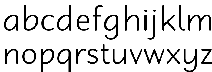 Robaga Rounded Light Font LOWERCASE