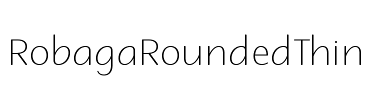 Robaga Rounded Thin  フリーフォントのダウンロード