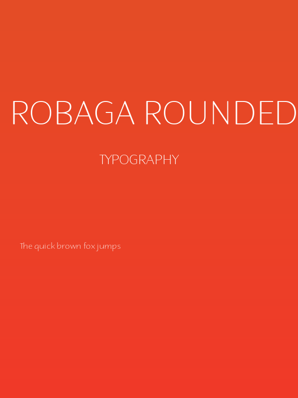 Robaga Rounded Thin Poster
