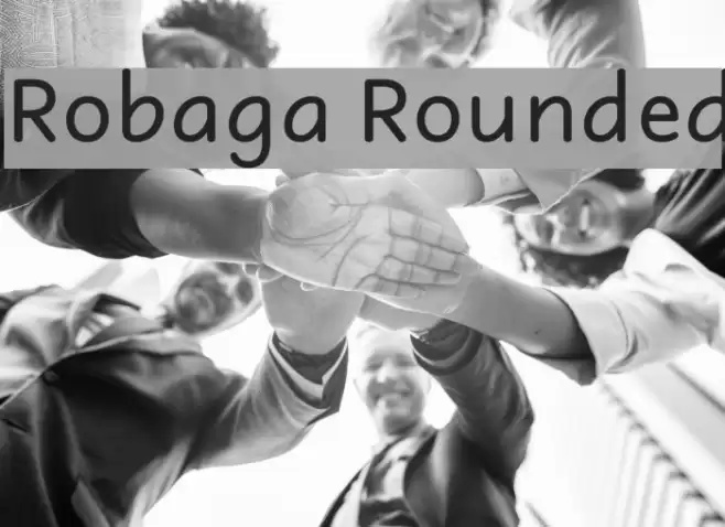 Robaga Rounded Font examples
