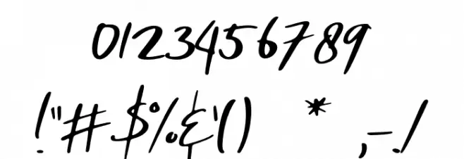 Robb Regular Font OTHER CHARS