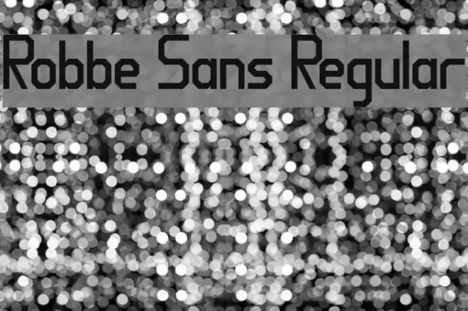 Robbe Sans Regular Font examples