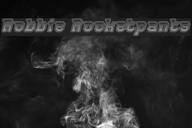 Robbie Rocketpants Font examples