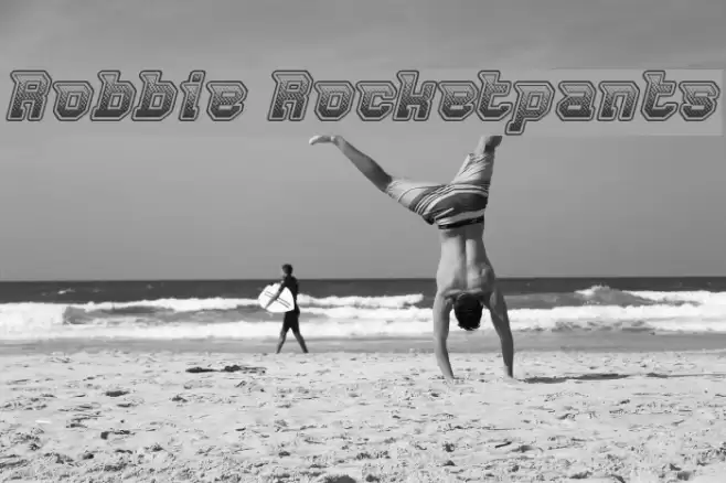 Robbie Rocketpants Font examples