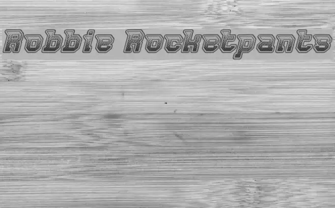 Robbie Rocketpants Font examples