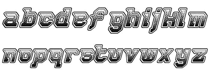 Robbie Rocketpants Font LOWERCASE