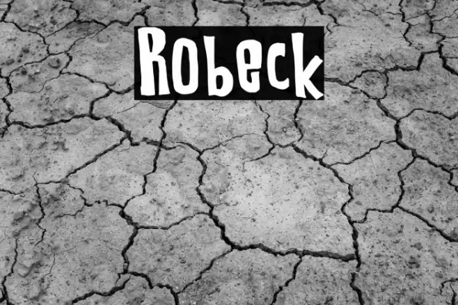 Robeck फ़ॉन्ट examples