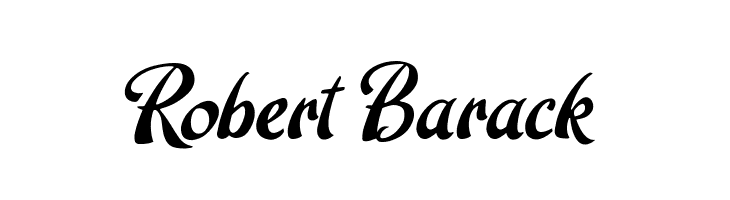 Robert Barack  Frei Schriftart Herunterladen