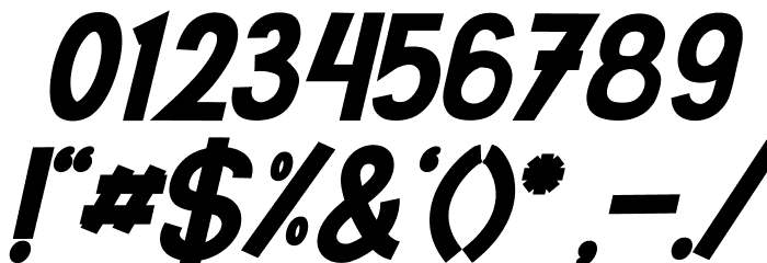 Roberto Bold Itallic Font OTHER CHARS