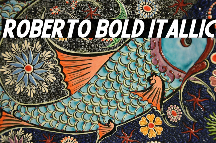 Roberto Bold Itallic Example 3