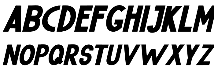 Roberto Bold Itallic Font LOWERCASE