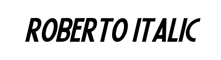 Roberto Italic  フリーフォントのダウンロード