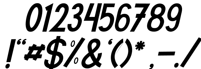 Roberto Italic Font OTHER CHARS