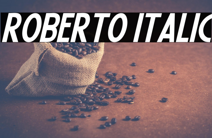 Roberto Italic Example 3