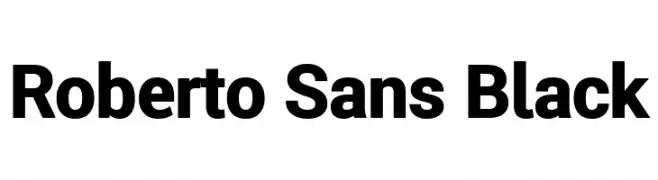 Roberto Sans Black 
