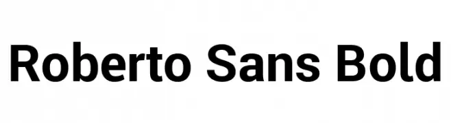Roberto Sans Bold  Fuentes Gratis Descargar