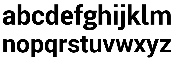 Roberto Sans Bold Font LOWERCASE