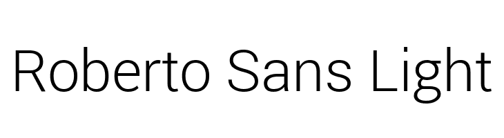 Roberto Sans Light  Frei Schriftart Herunterladen