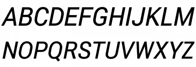 Roberto Sans Medium Italic Font Litere mari