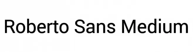 Roberto Sans Medium  Fuentes Gratis Descargar