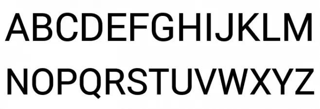 Roberto Sans Medium フォント 大文字