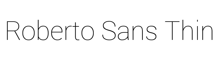 Roberto Sans Thin  لخطوط تنزيل