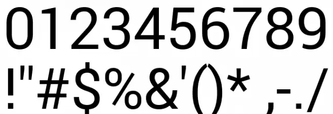 Roberto Sans Font OTHER CHARS