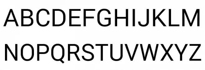 Roberto Sans Schriftart Groß