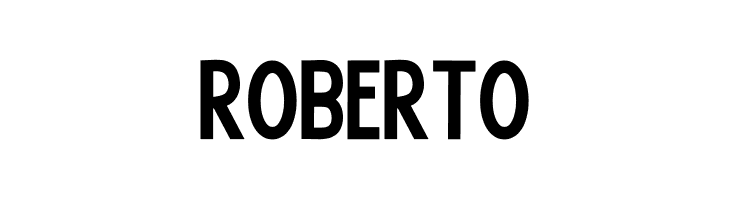 Roberto  नि: शुल्क फ़ॉन्ट्स डाउनलोड