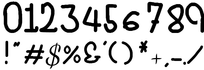 Robertokyo Gomitakihara Regular Fonty Font OTHER CHARS