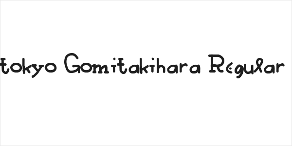 Robertokyo Gomitakihara Regular Fonty Logo