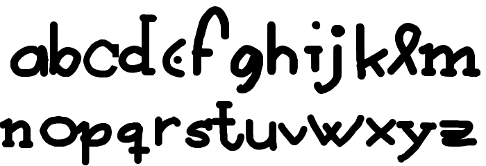 Robertokyo Gomitakihara Regular Fonty Font LOWERCASE