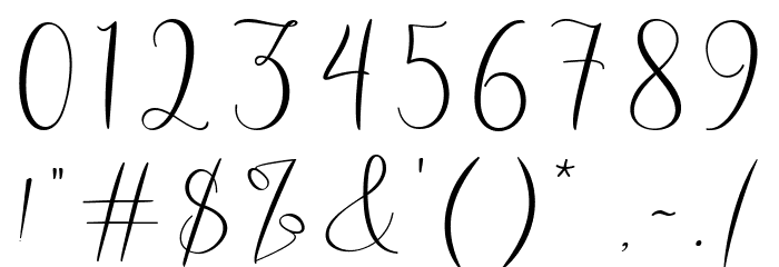 Roberts Humter Font OTHER CHARS