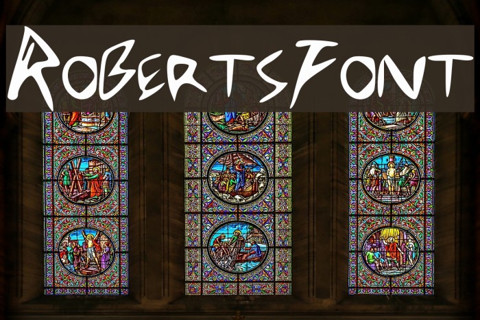 RobertsFont Font examples