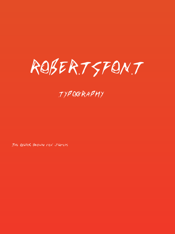 RobertsFont Poster